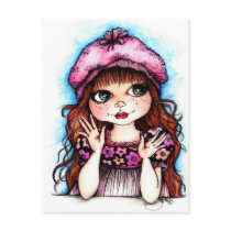Raspberry Beret...A French Connection Post Card