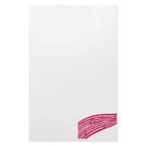Raspberry Boulevard Striped Music Logo Stationery Design