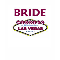 Raspberry BRIDE Las Vegas WEDDING Baby Doll T t-shirts