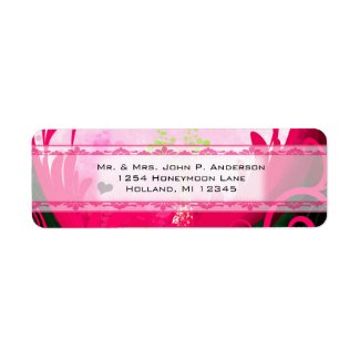 Raspberry Calla Lily label