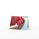 Raspberry-Cardamom Tart Note Card - Customized