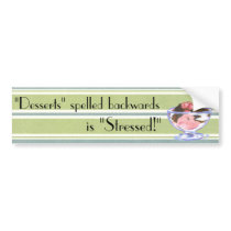 Raspberry Dessert Bumper Sticker bumper stickers