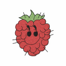 Raspberry embroidered shirts