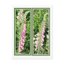 RASPBERRY FOXGLOVE BOOKMARKS postcards