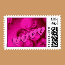 Raspberry Heart Love Stamp by Perlyyyy Raspberry Heart Love Stamp