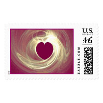 Raspberry Heart postage