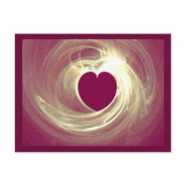 Raspberry Heart postcards