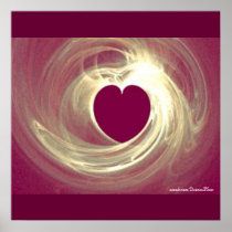 Raspberry Heart Poster