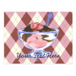 Raspberry Icecream Postcard
