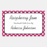 Raspberry Jam Custom Text Jar Label Sticker