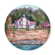 Raspberry Lighthouse Magnet by bmthour Raspberry Lighthouse Magnet