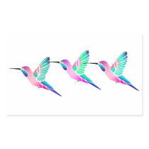 Raspberry Mint Sorbet Hummingbirds Sticker