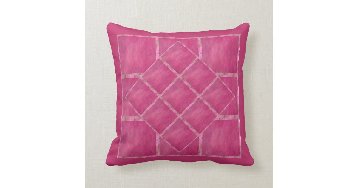 Raspberry Pink Throw Pillow Zazzle