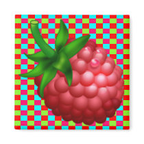 Raspberry Plaid magnets by JuJuGarden Raspberry Plaid magnets
