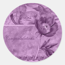 Raspberry Poppy Stickers