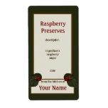 Raspberry Preserves Canning Label 2