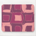 Raspberry Purple Pink Abstract Design Mouse Pad