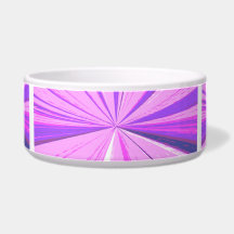 Raspberry Ripple Vanishing Point Bowl Dog Water Bowls