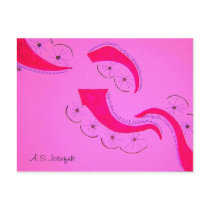 Raspberry & Spokes--Pink Edition Post Card