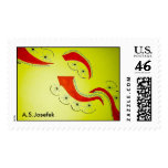 Raspberry & Spokes--Red & Yellow Edition, A.S.J... Stamps