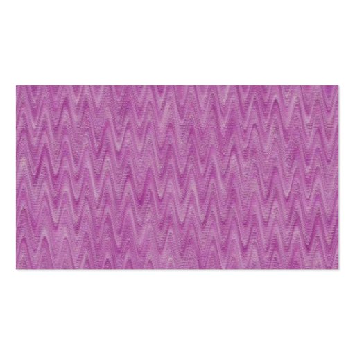 Raspberry Zigzag - Pink Abstract Pattern Business Card Templates (back side)