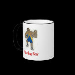 Rassling Bear (coffee mug) mugs