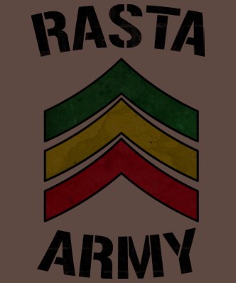 Rasta army t shirt