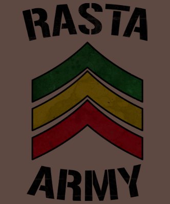 Rasta army tshirt