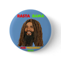 Rasta Bama, President Obama in Dreadlocks Pins