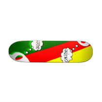 Rasta Caffine Think skateboards by caffineskate Rasta Caffine Think skateboards