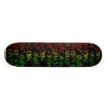 rasta color graffiti  deck skate deck