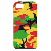 Rasta Colored Camouflage iPhone 5 Cover