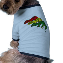 Rasta Geckos Dog Shirt