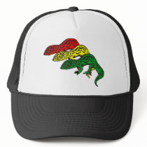 Rasta Geckos hats by Studio16a Rasta Geckos hats