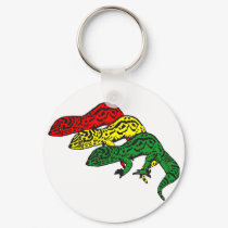Rasta Geckos keychains by Studio16a Rasta Geckos keychains