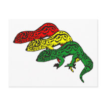 Rasta Geckos postcards by Studio16a Rasta Geckos postcards