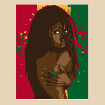 Rasta Girl postcards