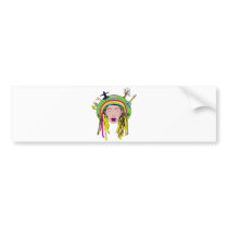 rasta hippie babe bumper stickers