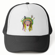 rasta hippie babe trucker hats