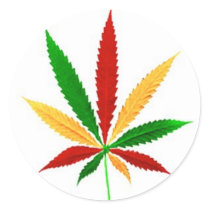 rasta leaf stickers by shamoking rasta leaf stickers