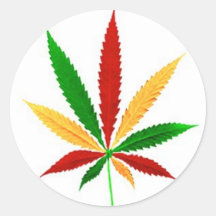 rasta leaf sticker