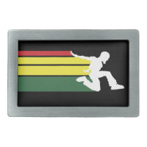 Rasta line pattern Parkour belt buckle belt buckles