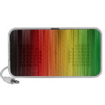 rasta, lined, portable, speaker, fashion