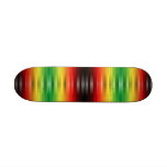 Rasta Lined Skateboard
