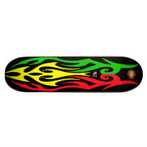 Rasta Lion of Zion Custom Skateboard