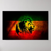 Rasta Lion Print