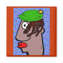 Rasta Man magnets