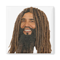 Rasta Obama, Rasta Bama for President 2012 Fridge Magnet
