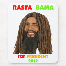 Rasta Obama, Rasta Bama for President 2012 Mousepad