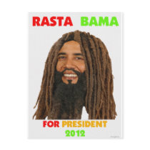 Rasta Obama, Rasta Bama for President 2012 Postcards